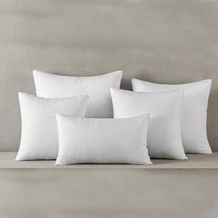 Hypoallergenic Throw Pillow Insert Stuffers (White, 18 x 18 Inches