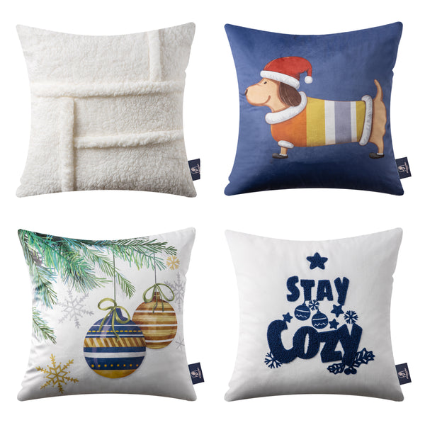 4-Piece Christmas Pillow Cover Blind Box 18"x18"