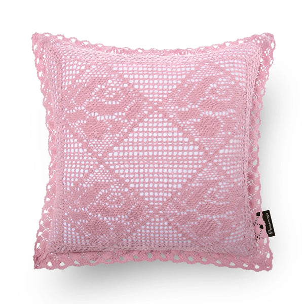 Bohemian Series Handmade Crochet Pillow Case Cover 18"x18"