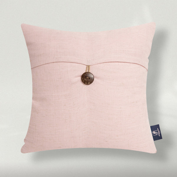 Button Series Decorative Throw Pillow Cover Pink 20"x20"