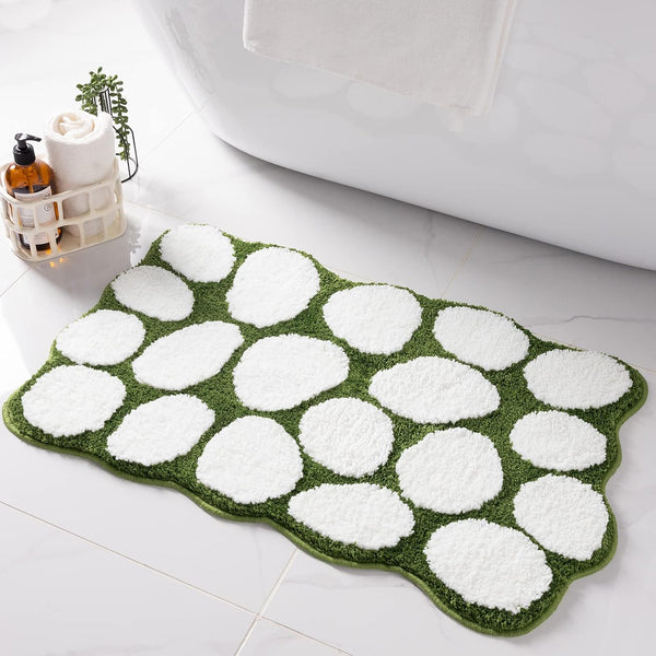 Cobblestone Washable Bathroom Rug 20×32"