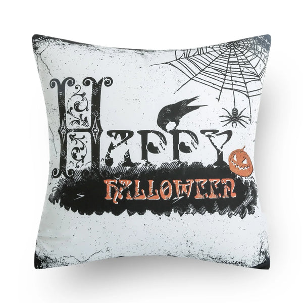 Crow and Spider Decorative Throw Pillow Cover 18"x18"