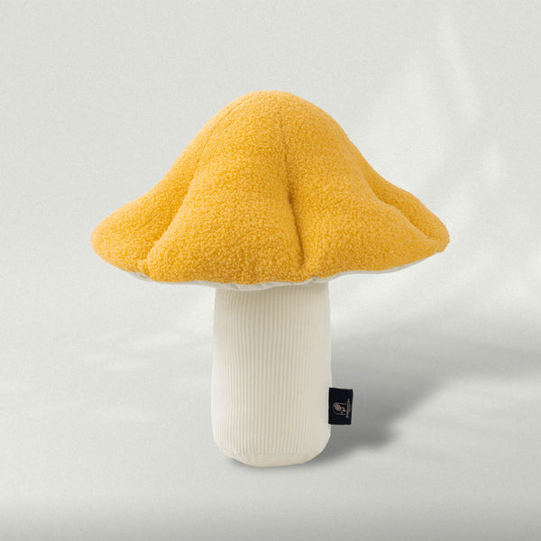 Mushroom Shaped Teddy Fleece Throw Pillow