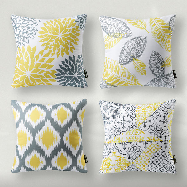 Outdoor Waterproof New Living Throw Pillow Cover Yellow