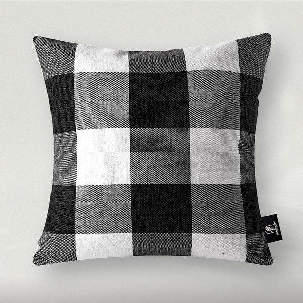 Pack of 2 Square Decorative Checkered Pillows 18"x18"