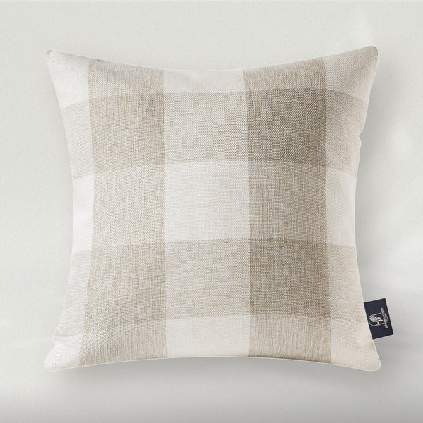 Pack of 2 Square Decorative Checkered Pillows 20"x20"