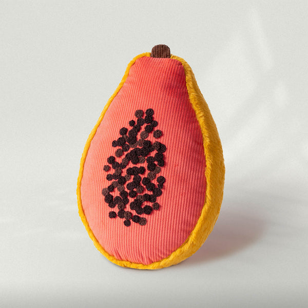 Papaya Shaped Throw Pillow