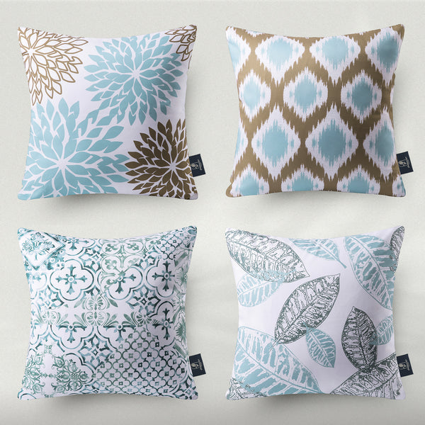 Set of 4 New Living Series Decorative Pillow Covers 20"x20"