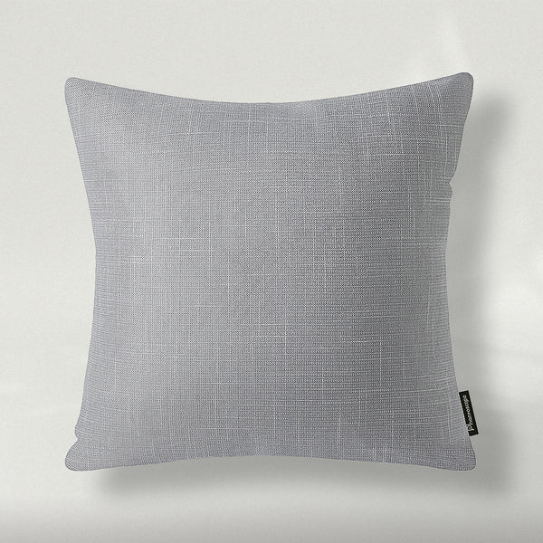 Soft Textured Linen Burlap Throw Pillow Cover Light Gray 18"x18"