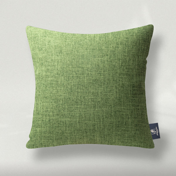Textural Faux Linen Throw Pillow Cover Green 18"x18"