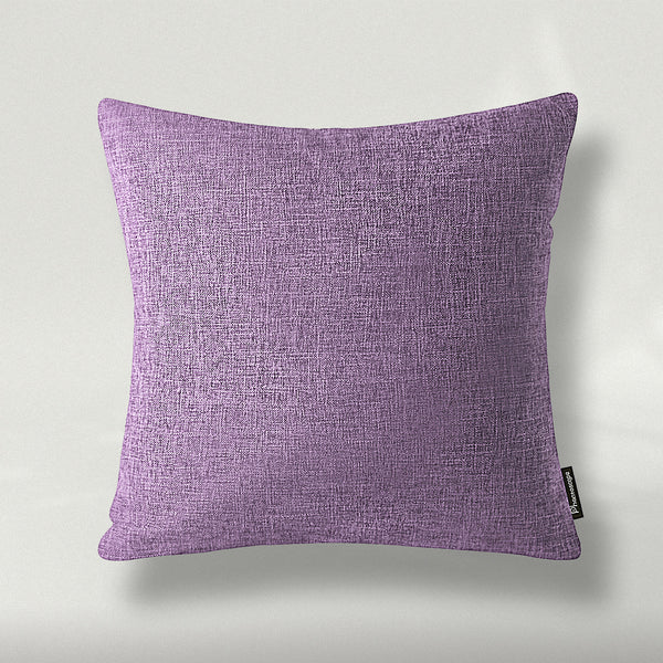 Textural Faux Linen Throw Pillow Cover Light Purple